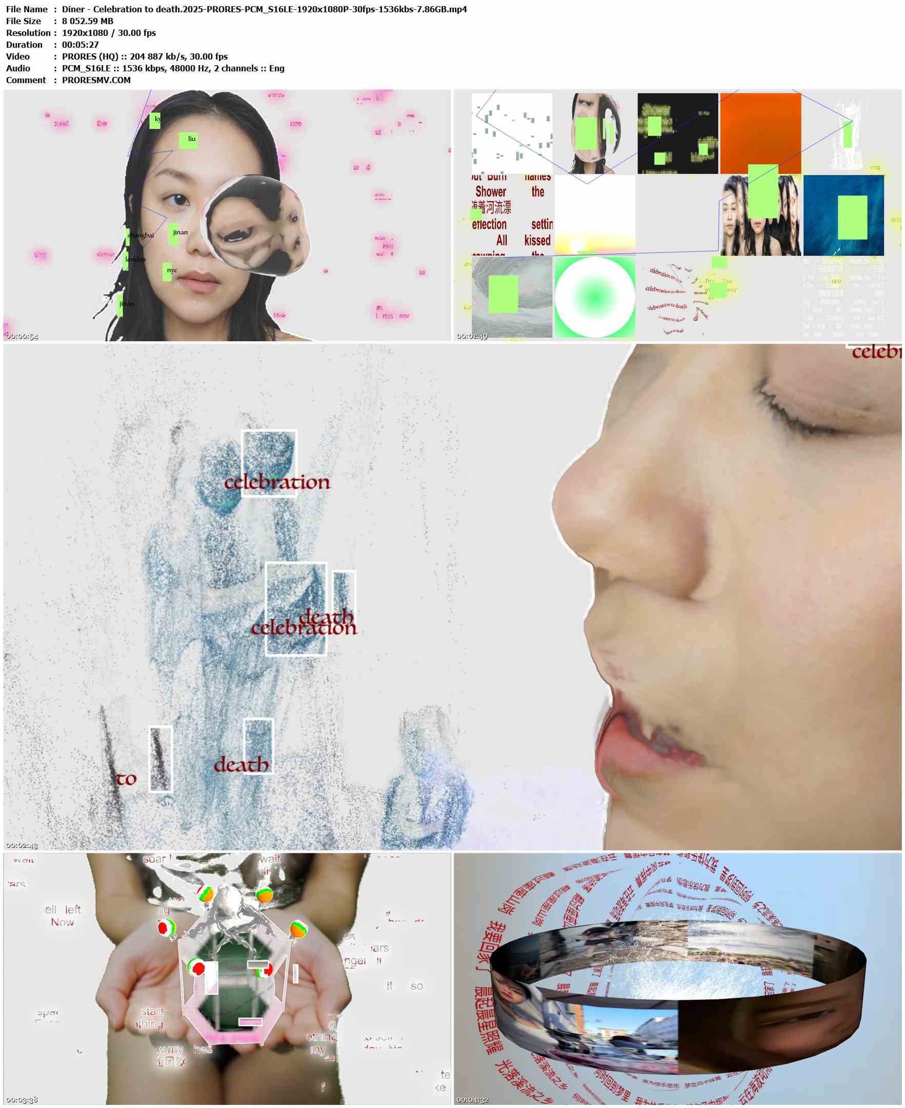 Diner - Celebration to death.2025-PRORES-PCM_S16LE-1920x1080P-30fps-1536kbs-7.86GB官方MV_高清MV